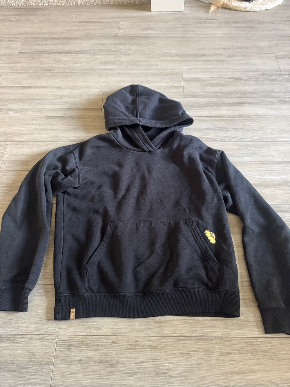 tentree Black Hoodie with Small Lorax Logo